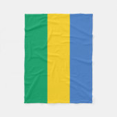 Gabon Flag Fleecedecke (Vorderseite)