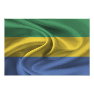 Gabon Flag Fotodruck