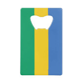 Gabon Flag Geldbeutel Flaschenöffner (Vorderseite)