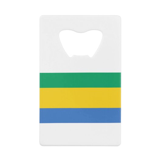 Gabon Flag Geldbeutel Flaschenöffner (Vorderseite)