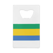 Gabon Flag Geldbeutel Flaschenöffner (Rückseite)
