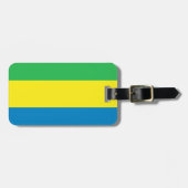 Gabon Flag Gepäckanhänger (Vorderseite horizontal)