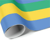 Gabon Flag Geschenkpapier (Rolleneckpunkt)