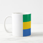 Gabon Flag Kaffeetasse (Links)
