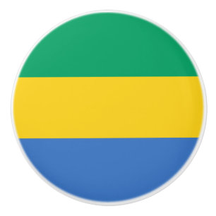Gabon Flag Keramikknauf