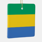 Gabon Flag Keramikornament (Rechts)