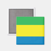 Gabon Flag Magnet (Vorderseite/Rückseite)