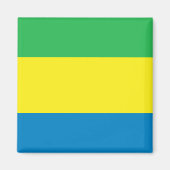 Gabon Flag Magnet (Vorne)