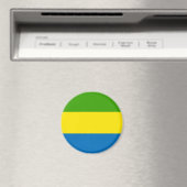 Gabon Flag Magnet (In Situ (Geschirrspüler))