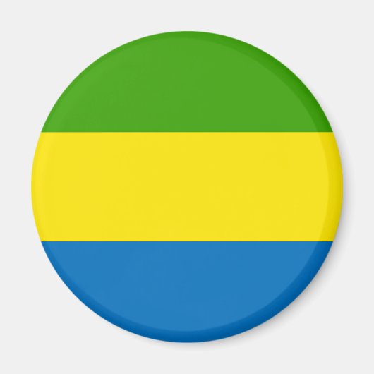 Gabon Flag Magnet (Vorne)