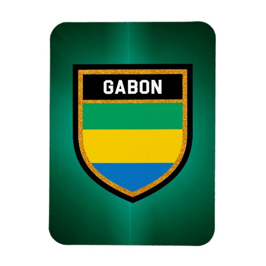 Gabon Flag Magnet (Vertikal)