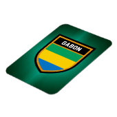 Gabon Flag Magnet (Linke Seite)