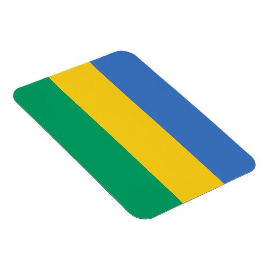 Gabon Flag Magnet (Rechte Seite)
