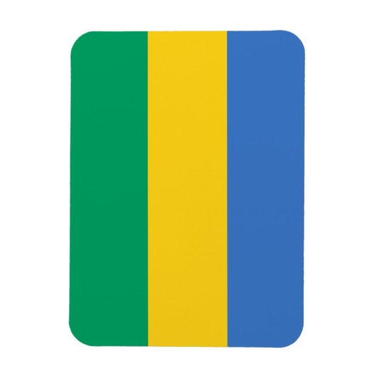 Gabon Flag Magnet (Vertikal)