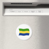 Gabon Flag Magnet (In Situ (Geschirrspüler))