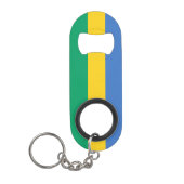 Gabon Flag Mini Flaschenöffner (Vorderseite)