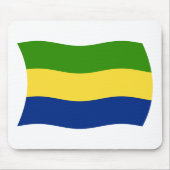 Gabon Flag Mousepad (Vorne)
