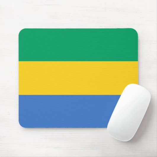 Gabon Flag Mousepad (Mit Mouse)