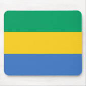 Gabon Flag Mousepad (Vorne)