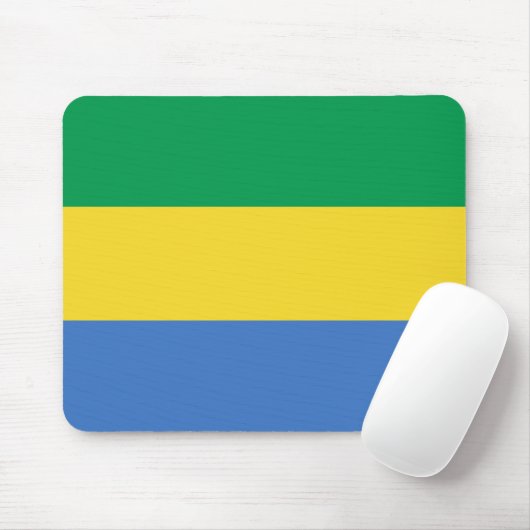 Gabon Flag Mousepad (Mit Mouse)