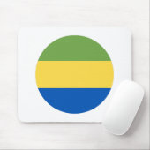 Gabon Flag Mousepad (Mit Mouse)