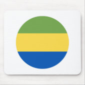 Gabon Flag Mousepad (Vorne)