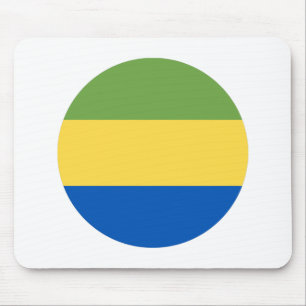 Gabon Flag Mousepad
