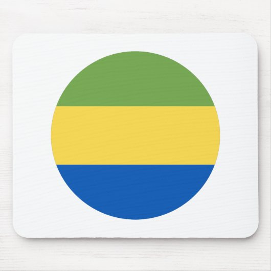 Gabon Flag Mousepad (Vorne)