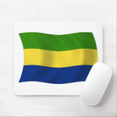 Gabon Flag Mousepad (Mit Mouse)
