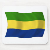 Gabon Flag Mousepad (Vorne)