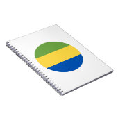 Gabon Flag Notizblock (Rechte Seite)