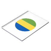 Gabon Flag Notizblock (Linke Seite)