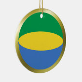 Gabon Flag Ornament (Rechts)