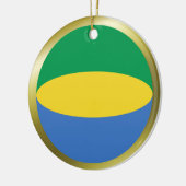 Gabon Flag Ornament (Links)