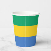 Gabon Flag Pappbecher (Rechts)