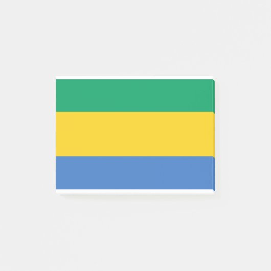 Gabon Flag Post-it Klebezettel (Vorderseite)