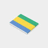 Gabon Flag Post-it Klebezettel (angewinkelt)