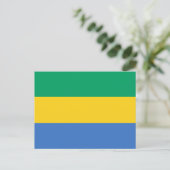 Gabon Flag Postcard Postkarte (Stehend Vorderseite)
