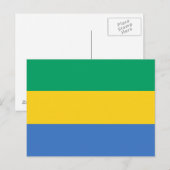 Gabon Flag Postcard Postkarte (Vorne/Hinten)