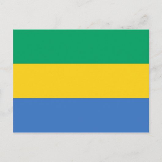 Gabon Flag Postcard Postkarte (Vorderseite)