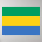 Gabon Flag Poster (Vorne)