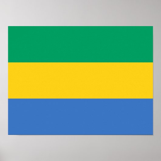 Gabon Flag Poster (Vorne)