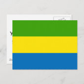 Gabon Flag Postkarte (Vorne/Hinten)