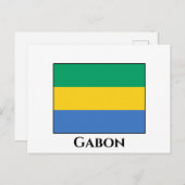 Gabon Flag Postkarte (Vorne/Hinten)