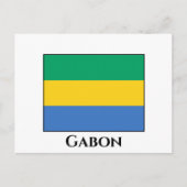 Gabon Flag Postkarte (Vorderseite)