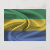 Gabon Flag Postkarte (Vorderseite)