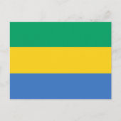 Gabon Flag Postkarte (Vorderseite)