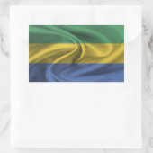 Gabon Flag Rechteckiger Aufkleber (Tasche)