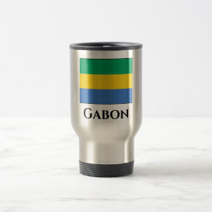 Gabon Flag Reisebecher