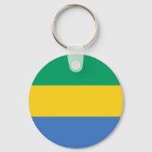 Gabon Flag Schlüsselanhänger (Rückseite)